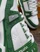 Кросівки Louis Vuitton Trainer Green Monogram Denim White 43 - изображение 3