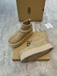 Уги шкарпетка UGG Tazz Platform Knit mustard seed 40 розмір пісочні - изображение 6