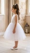 Святкова дитяча сукня Little Princess, 116 розмір, біла з пишною фатиновою спідницею - изображение 2