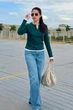 Лонгслив Uniqlo 42(S) Зеленый (154934) - изображение 7