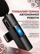 Мікрофон петличний бездротовий для iPhone (5-14) Lightning шумозаглушення для блогера відео інтерв’ю Plug&Play DKWAY FL-21 чорний - зображення 4