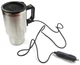 Термокружка автомобильная ELECTRIC MUG с подогревом от прикуривателя 12 В из нержавеющей стали 450 мл с поддержанием температуры для кофе и чая серебристая - изображение 2