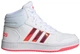 Кроссовки Adidas Kids Hoops 2.0 Mid Cloud White/Signal Pink р.7/40/25.8см - изображение 1