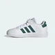 Кеды Adidas Kids Grand Court 2.0 El K Cloud White/Collegiate Green/Cloud White р. 7/40/26см - изображение 4