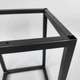 Каркас для журнального столу з металу 300×300 мм, H 450 мм Frame Чорний - зображення 3