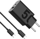 Ładowarka Motorola TurboPower 50W Dual USB-C + USB-A Black (SJMC502) - obraz 4