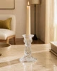 Подсвечник стеклянный для столовой свечи Kaktus Royal Candle прозрачный 10см - изображение 3
