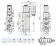 Пневмораспределитель клапан электромагнитный 12В 4V310-10 5/2 соленоидный для воздуха с электромагнитным управлением 12 вольт пятилинейный двухпозиционный - изображение 5