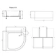 Душовий піддон Lidz KAPIELKA ST80x80x26 з панеллю - зображення 3