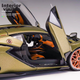 Bimeigao 1:18 Lamborghini FKP 37 Модель спортивного автомобіля Іграшка Реалістична модель легкосплавного автомобіля Подарункова модель для хлопчиків - зображення 8