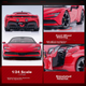 Bimeigao 1:24 Ferrari Модель SF90 сплаву іграшковий автомобіль гоночна симуляційна модель подарунок для хлопчика - зображення 12