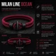 Мінімалістичний браслет Milan Line Ocean, браслет на удачу Винний - изображение 1