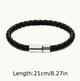Комплект 2 стильних плетених браслетів Retro Braided, чорний з коричневим, для чоловіків з екошкіри - изображение 5