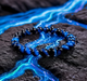 Стильний браслет BLUE Tiger Eye, синє тигрове око, унісекс, джерело гармонії та удачі - изображение 1