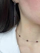 Сережки с камнем гранат в серебрянном цвете 5668 - изображение 5