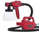 Фарборозпилювач електричний METERK 800W 1300ML HVLP для фарбування стін Червоний - изображение 2