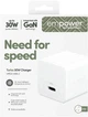 Зарядний пристрій PanzerGlass empower Turbo 30W USB-C GaN White-Silver (EM52411) - зображення 5
