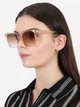 Солнцезащитные очки женские Calvin Klein 96280537 Бежевые (1161681556) - изображение 2