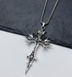 Кулон чоловічий із ланцюжком, Масивний хрест двосторонній Gothic Cross Сріблястий - изображение 3