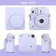 Чехол для Fujifilm Instax Mini 13 Case Dreamy Purple фиолетовый, чехол совместим с камерами Mini 13/12/11/9 (без фотоаппарата) модель 2026 - изображение 2