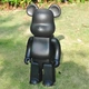 Дизайнерська іграшка Беарбрік чорний. Статуетка Bearbrick 28 см. Фігурка для інтер'єру ведмідь Беарбрік 400% - зображення 6