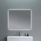 Дзеркало для ванної кімнати Qtap Taurus 1000x800 прямокутне, з LED-підсвічуванням та антизапотіванням (QTTAU100080048956) - зображення 5