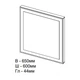 Дзеркало для ванної кімнати AQUARODOS Diamant 650x600 прямокутне - зображення 2