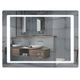 Дзеркало для ванної кімнати Mixxus Style MR13-80x60-REVERSE 800x600 прямокутне, з LED-підсвічуванням та антизапотіванням (MI6666) - зображення 1