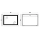 Дзеркало для ванної кімнати Mixxus Style MR13-80x60-REVERSE 800x600 прямокутне, з LED-підсвічуванням та антизапотіванням (MI6666) - зображення 2