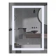 Дзеркало для ванної кімнати Mixxus Tall MR08-80x60-REVERSE 800x600 прямокутне, з LED-підсвічуванням та антизапотіванням (MI6659) - зображення 1