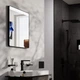 Дзеркало для ванної кімнати Hansgrohe Xarita Lite Q 700x800 прямокутне, з фронтальною LED-підствідкою (54976700) - зображення 7