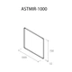Зеркало для ванной комнаты Aqua Rodos Astmir 950x1000 прямоугольное, без подсветки (АР000001236) - изображение 2