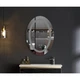 Зеркало для ванной комнаты Mixxus Plain MV03-50x70 500x700 овальное, с LED-подсветкой и антизапотеванием (MI6664) - изображение 5