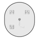 Зеркало для ванной комнаты Mixxus Ellipse MV05-80x70-REVERSE 800x700 овальное, с LED-подсветкой и антизапотеванием (MP6646) - изображение 7
