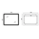 Дзеркало для ванної кімнати Mixxus Flat MR04-100x80 1000x800 прямокутне, з LED-підсвічуванням та антизапотіванням (MI6927) - зображення 2