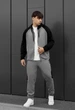 Спортивный костюм мужской Стафф черный серый двухцветный Staff evi black & gray S (402653) - изображение 4