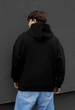 Мужской Худи Базовый Черный Оверсайз С Капюшоном Мягкое Basic Black Oversize M (402509) - изображение 2