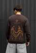 Свитшот Мужской Стаф Коричневый Спортивный Однотонный Staff Over Time Brown XS (402535) - изображение 1