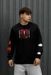 Свитшот Мужской Стаф Черный Однотонный Классический Staff Samu Black L (402615) - изображение 1
