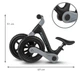 Беговел Kidwell Flex Black (складной механизм CLICK&FOLD, нейлоновая рама, колеса EVA 29 см, до 30 кг) - изображение 7