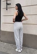 Женские спортивные штаны стаф светло-серые с логотипом Staff yo light gray logo M (402600) - изображение 2