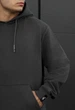Худи Мужское Стаф Темно-серое Базовое Однотонное Staff Basic Dark Gray XS (402551) - изображение 3