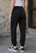 Женские спортивные штаны Стафф черные с логотипом кэжуал Staff yo logo black L (402679) - изображение 5