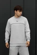 Мужской Свитшот Стаф Светло-серый Однотонный С Логотипом Отражающий Staff Logo Light Gray Reflective M (402562) - изображение 1
