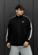 Олимпийка Мужская Стаф Черная Светоотражающая С Молнией Оверсайз Staff Lok Zip Light Black Oversize L (402616) - изображение 1