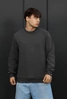 Мужской Свитшот Стаф Темно-серый Однотонный Базовый Staff Dark Gray Basic XS (402599) - изображение 1