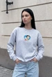 Женский Свитшот Стаф Черный Оверсайз С Надписью С Любовью Staff Zy Love Oversize M (402652) - изображение 1