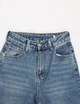 Голубые женские джинсы Baggy с выбеленным эффектом (8635) 30 - изображение 7