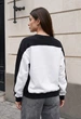 Женский Свитшот Staff Черно-белый Оверсайз С Логотипом Staff Logo Black & White Oversize M (402658) - изображение 2