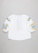 Вышиванка для девочки 5-9 лет белая с вышивкой (Q6196) 122 - изображение 6